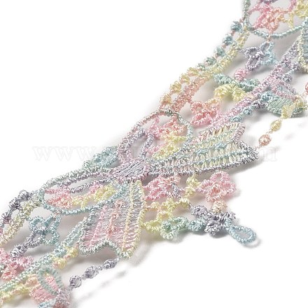 Ruban de dentelle en polyester avec nœud papillon couleur arc-en-ciel OCOR-A006-01-1