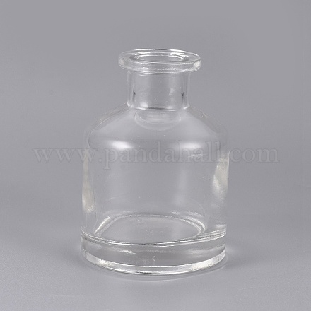 50mlアロマテラピーボトル  香水ガラスの空の瓶  透明  6.9x5cm  容量：50ml（1.69液量オンス） AJEW-WH0096-16A-1