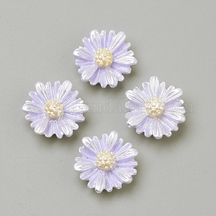Imitation Pearl Resin Cabochons CRES-S302-36D-1