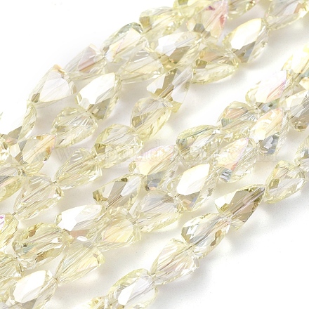 Chapelets de perles en verre électroplaqué EGLA-G035-A-FR02-1