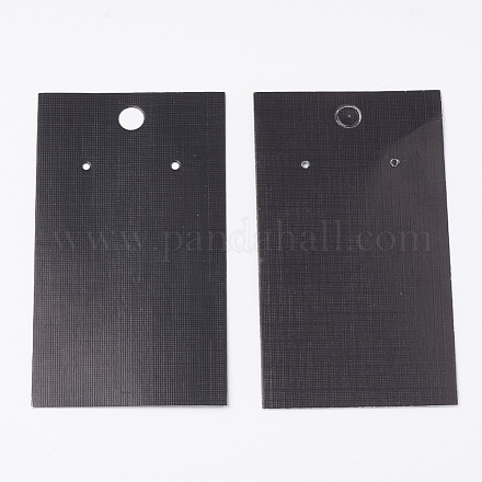ディスプレイアクセサリー台紙  ネックレスに使用  イヤリング  ブレスレットやペンダント  長方形  ブラック  9x5x0.03cm  穴：0.65のCM CDIS-S025-23-1