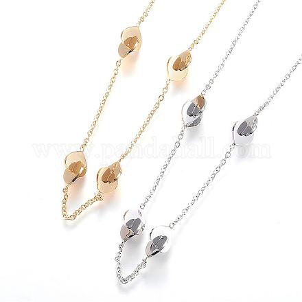 304 Stainless Steel Chain Necklaces NJEW-G275-02-1