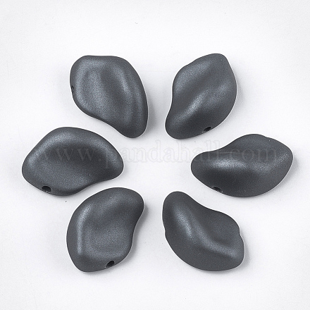 Perles acryliques de style caoutchouté MACR-T026-08C-1