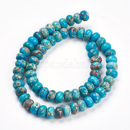 Fili di perle di diaspro imperiale naturale G-K205-01-1