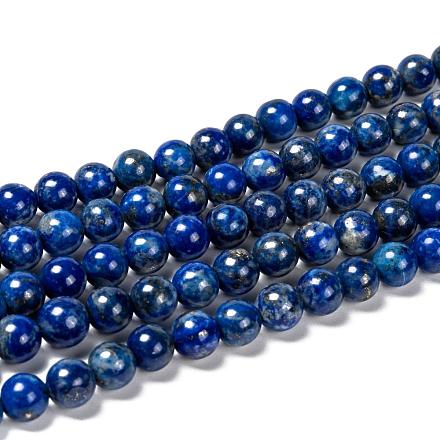 Natural Lapis Lazuli Bead Strands X-G-G953-01-8mm-1
