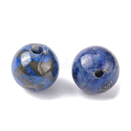 Natürliche runde Perlen von Lapislazuli X-G-M169-6mm-05-1