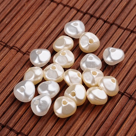Los abalorios de acrílico de imitación de la perla nuggets OACR-L004-4091-1