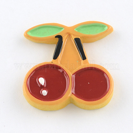 Cherry Resin Cabochons CRES-R175-12-1