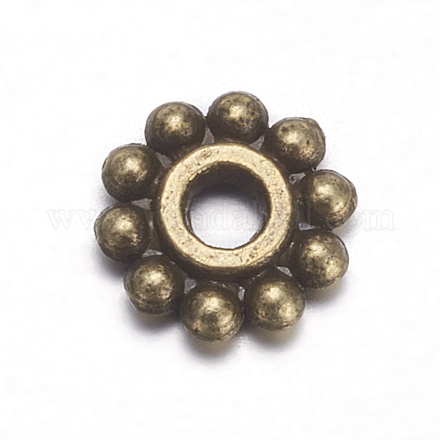 Séparateurs perles en alliage de style tibétain PALLOY-YW0003-21-1
