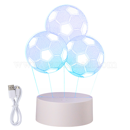 Lampe de visualisation créative acrylique 3d DJEW-WH0010-55-1