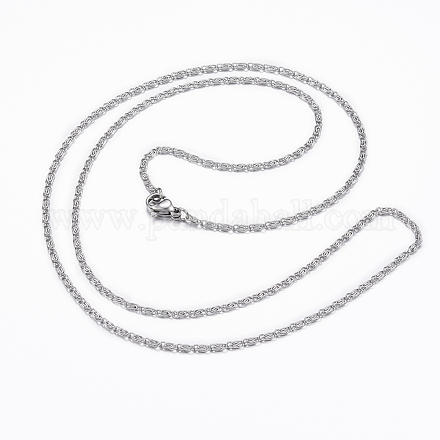 304 Stainless Steel Lumachina Chain Necklaces NJEW-H445-05P-1