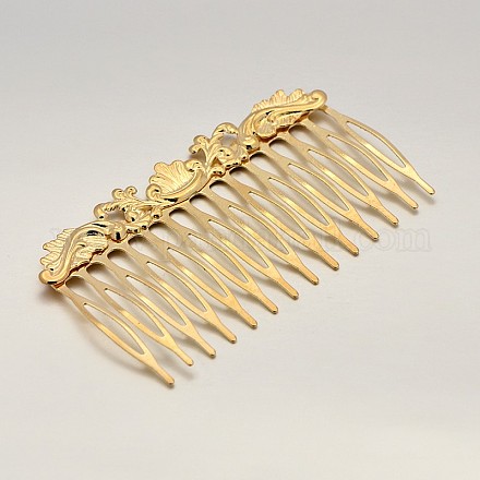 Vintage Iron Hair Comb Findings IFIN-J039-07G-1