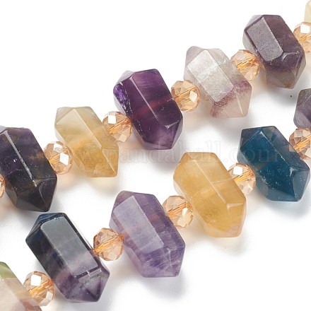 Natural Fluorite Beads Strands G-B016-01A-1