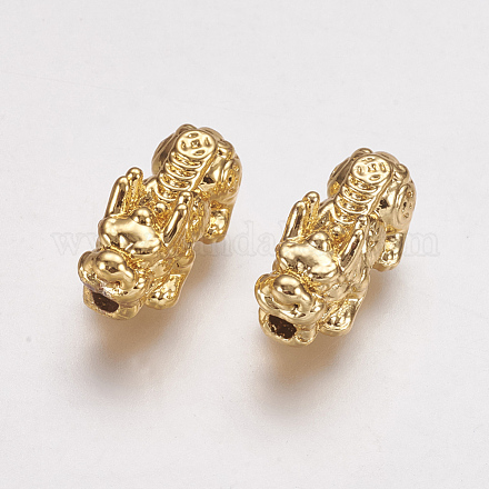 Feng Shui Real 24K Gold Plated Alloy Beads PALLOY-L205-06C-1