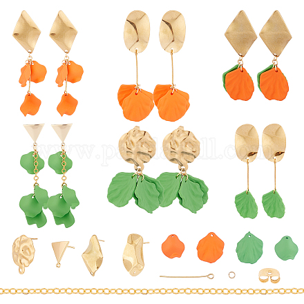 Sunnyclue DIY Blütenblatt Themen Ohrring Herstellung Kits DIY-SC0001-60G-1