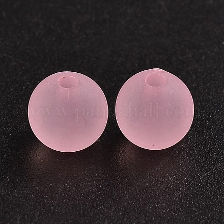 Perles de boule en acrylique transparente FACR-R021-8mm-15-1
