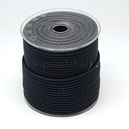Eco-Friendly Braided Leather Cord WL-E008-6mm-03-1