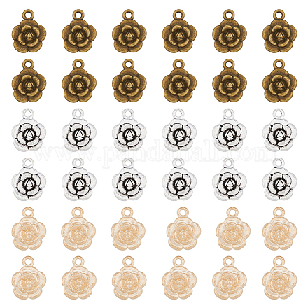 Dicosmetic 90pcs 3 couleurs pendentifs en alliage de style tibétain FIND-DC0004-18-1