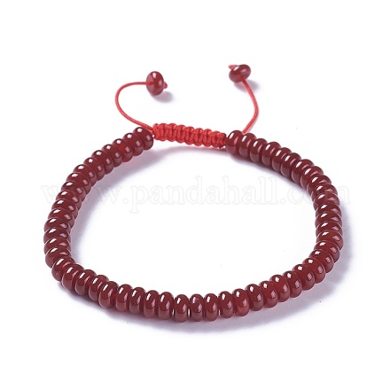 Bracelets réglables de perles tressées avec cordon en nylon BJEW-F369-B10-1