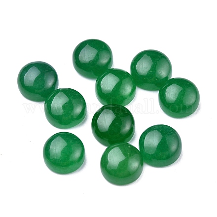 Cabochons de jade malaisie naturelle G-P393-R67-8MM-1-1