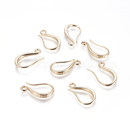 Brass Earring Hooks KK-G365-17G-1