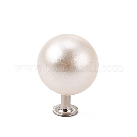 Borchie rivetti in plastica imitazione perla abs KY-L076-C-01-1