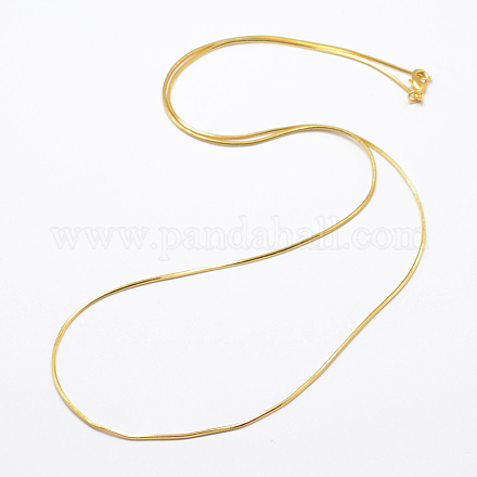 Handgefertigte Halsketten aus Messing X-CHC-E012-02G-FF-1