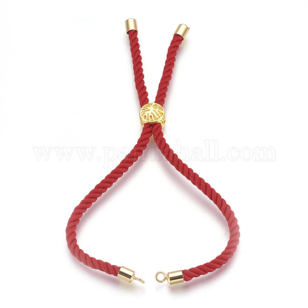 Cotton Cord Bracelet Making KK-F758-03F-G-1