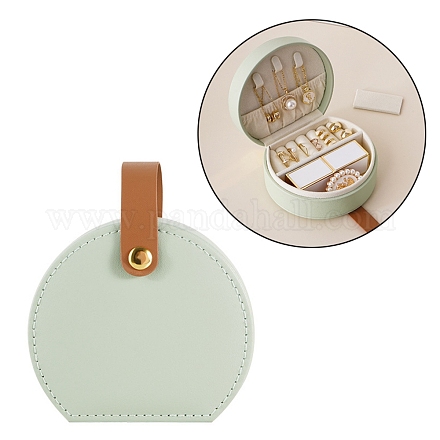 Мини-шкатулка для хранения ювелирных изделий из искусственной кожи AJEW-Z011-01A-1