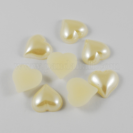 ABS Plastic Imitation Pearl Cabochons SACR-S739-6mm-Z22-1