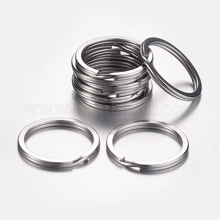 304 Stainless Steel Keychain Clasps KEYC-D049-03-1