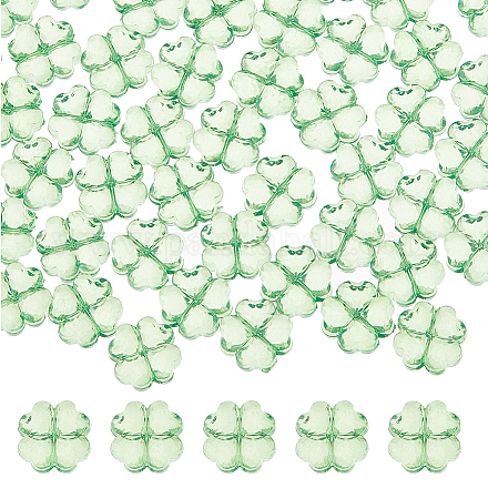 200 Stück transparente Acrylperlen TACR-HS0001-04-1