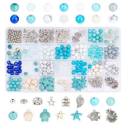 Kit de fabricación de joyas con tema oceánico DIY Pandahall Elite DGLA-PH0001-15-1