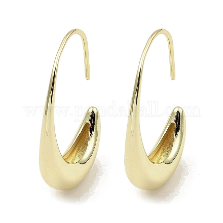 Boucles d'oreilles avec pendentif en laiton EJEW-Q787-01G-1