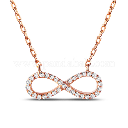 Collane con pendente in argento sterling tinysand infinity TS-N143-RG-17.3-1