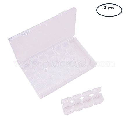 Conteneurs de stockage de perles en plastique polypropylène Pandahall Elite CON-PH0002-02-1