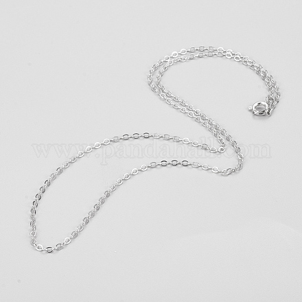 Brass Cable Chain Necklaces with Iron Findings SW073-1