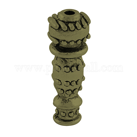 Stile tibetano perline tubo in lega TIBEB-5154-AB-NR-1