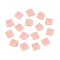 Opaque Acrylic Slide Charms, Square, Misty Rose, 5.2x5.2x2mm, Hole: 0.8mm