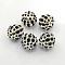 Brass Rhinestone Beads, Grade A, Round, Black, 20mm, Hole: 2.5mm