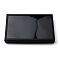 100-Slot Rectangle Black Paper Ring Presentation Boxes with Clear Lid, Jewelry Finger Rings Organizer Box , Black, 29x19x3.9cm