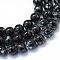 Baking Paint Glass Round Bead Strands, Black, 8.5~9mm, Hole: 1.5mm, about 100~105pcs/strand, 31.8 inch