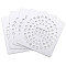 Wooden Bead Design Boards, DIY Beading Jewelry Making Tray, Square, Floral White, 20x20x0.5cm