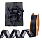 Nylon Ribbons, for Costume Accessories, Bowknot Making, Black, 1 inch(26mm), about 45.00 Yards(41.15m)/Roll