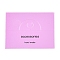 Paper Foldable Header Cards, Word Printed Packaging Paper Card with Hanging Hole, Rectangle, Violet, 6x8x0.04cm, Hole: 1cm
