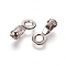 304 Stainless Steel Ball Chain Connectors, Pull Loop Connectors, Stainless Steel Color, 14x6x4mm, Hole: 3mm, Fit for 2.4mm Ball Chain
