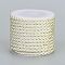 Polyester Cord, Twisted Cord, WhiteSmoke, 3mm, about 5.46 yards(5m)/roll