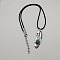 Leaf Pendant Necklaces for Women Men