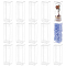 Foldable PET Packing Boxes, Rectangle, Clear, 3x3x9cm