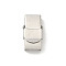 304 Stainless Steel Watch Band Clasps, Matte Style, Rectangle, Stainless Steel Color, 25x14.5x7mm, Hole: 10x4mm